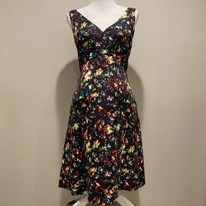 Double V-Neck Maternity Dress with Pockets